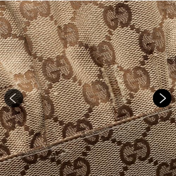 Gucci interlocking tote bag duffle medium large brown travel canvas d - Picture 11 of 14